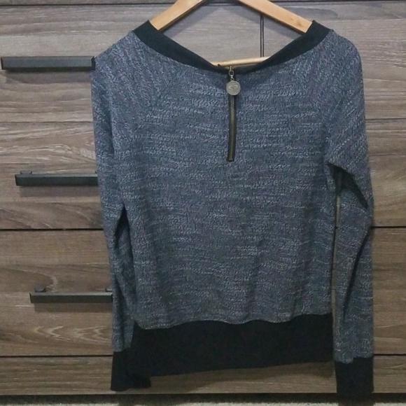 Roxy Boatneck Sweatshirt with Back Zip Detail - Picture 2 of 4